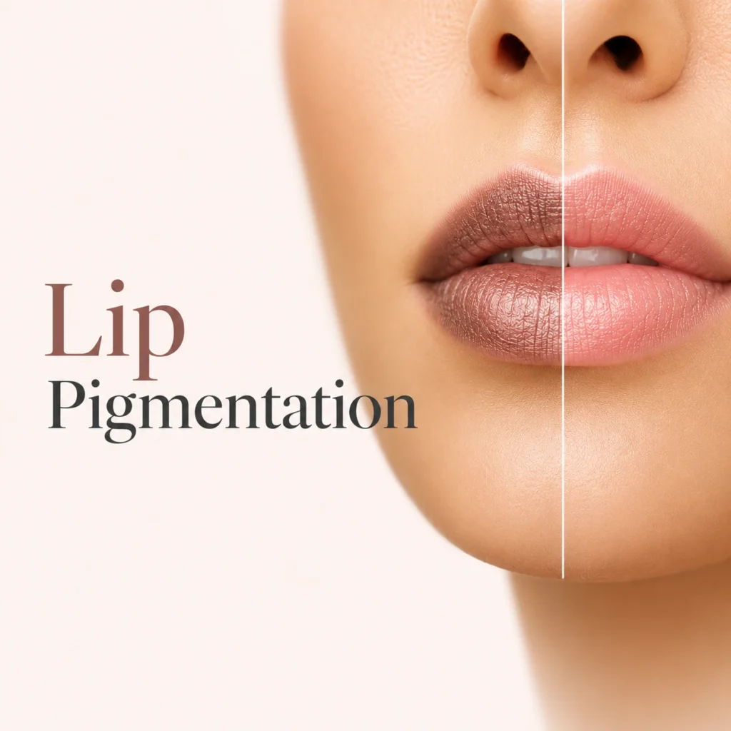 Lip pigmentation treatment Andheri West Mumbai DermaCute Q switch laser dark lips
