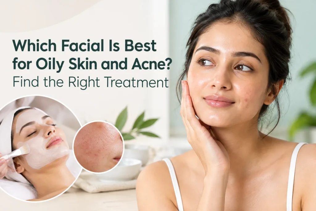 Which Facial Is Best for Oily Skin & Acne? | DERMACUTE